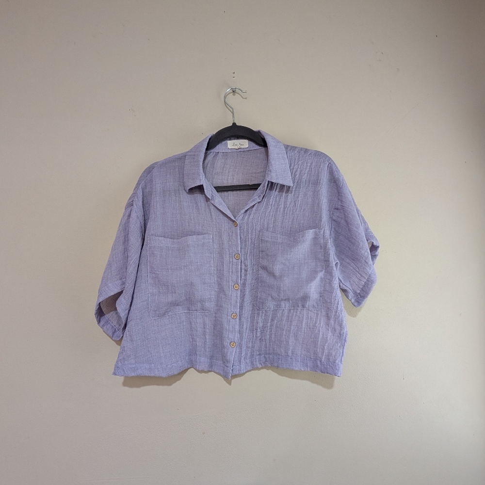 Love Notes lilac blouse